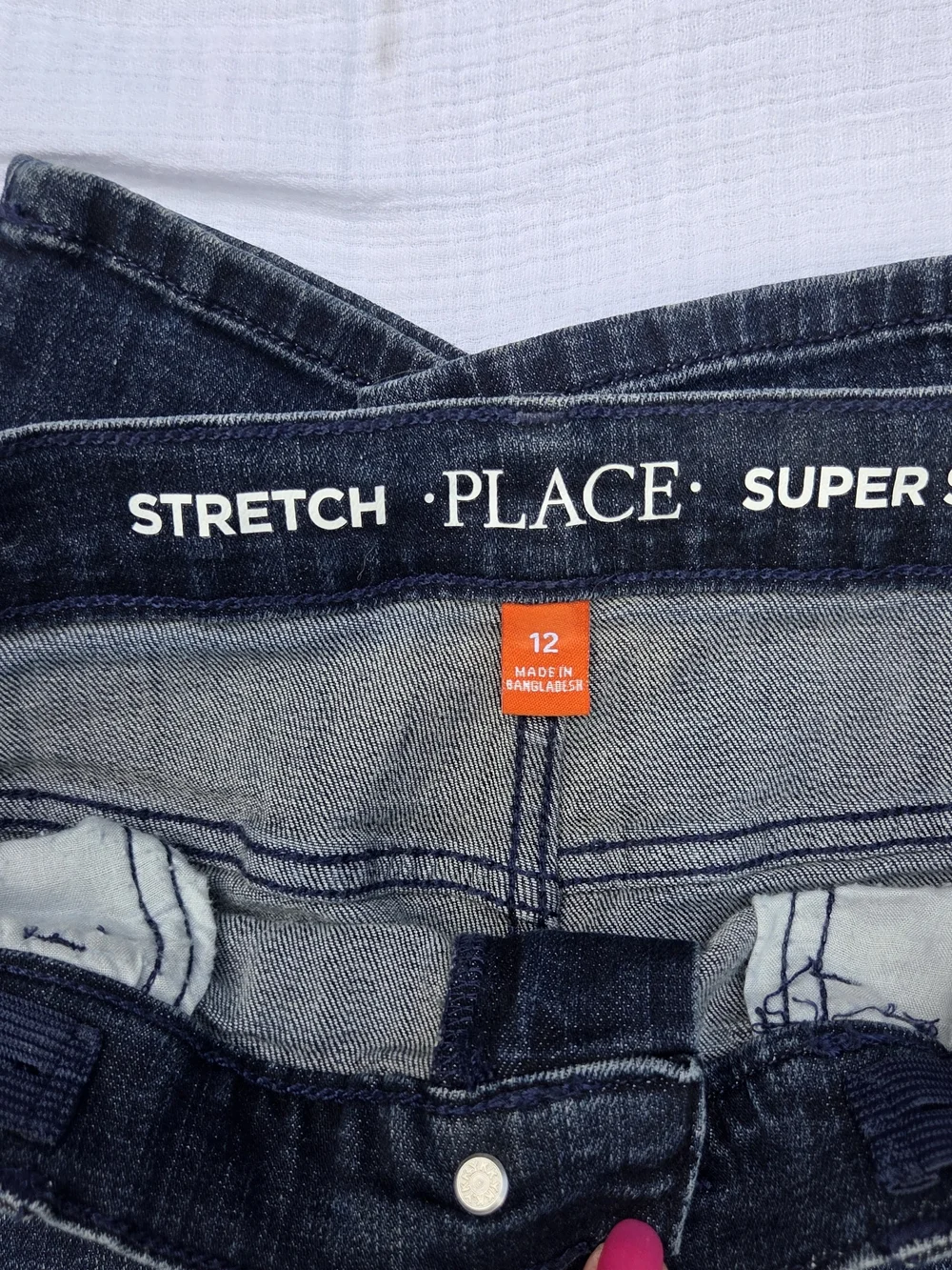 The Children's Place Super Skinny Stretch Jeans - Dark Blue - Size 12